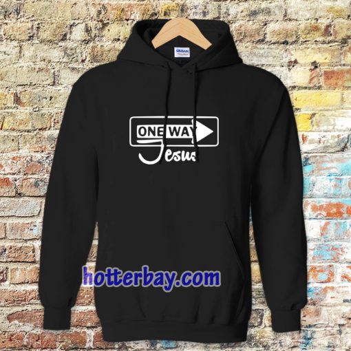 One Way Jesus Christian Hoodie TPKJ3