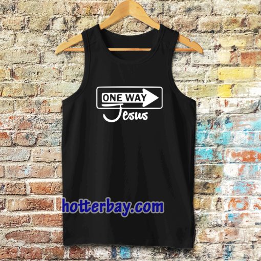 One Way Jesus Christian Tanktop TPKJ3