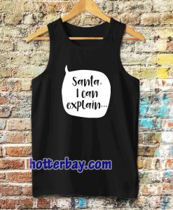 Santa I Can Explain Kids Christmas T Shirt by Lovetree Design Tanktop