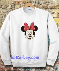 minnie mouse face Sweatshirt