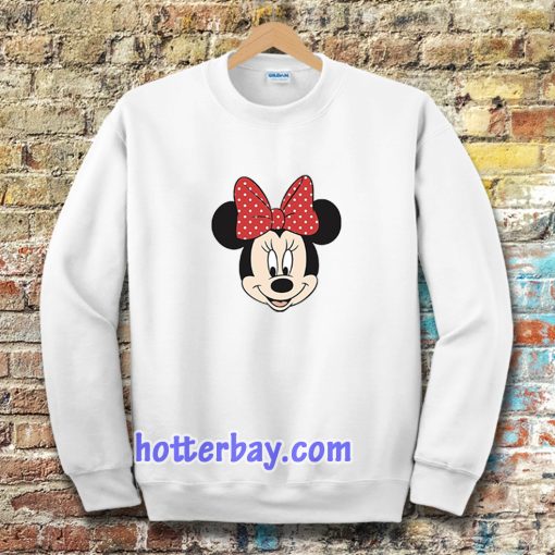 minnie mouse face Sweatshirt