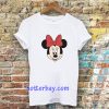 minnie mouse face t-shirt