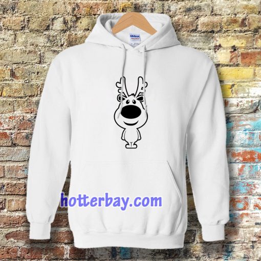 Cartoon Christmas Reindeer Silhouette Hoodie TPKJ3