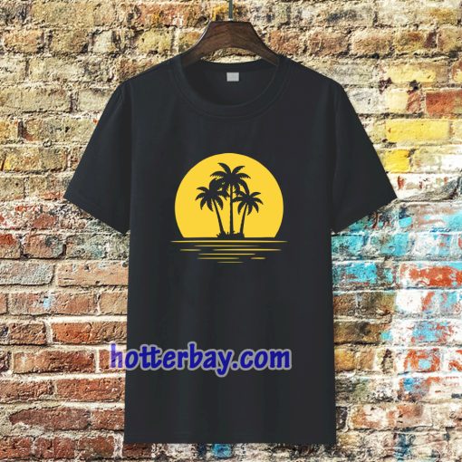 Coconut Tree Sunset t-shirt TPKJ3