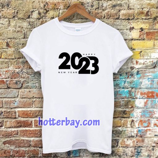 Logo happy new year 2023 T-shirt TPKJ3