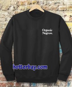 Organic Negrow Sweatshirt Black TPKJ3