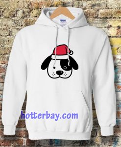 Perro navidad santa claus dibujos animados Hoodie TPKJ3