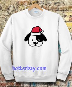 Perro navidad santa claus dibujos animados Sweatshirt TPKJ3