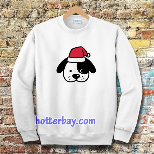 Perro navidad santa claus dibujos animados Sweatshirt TPKJ3