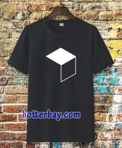 Cube Minimal Simple Geometry Nerd T Shirt TPKJ3