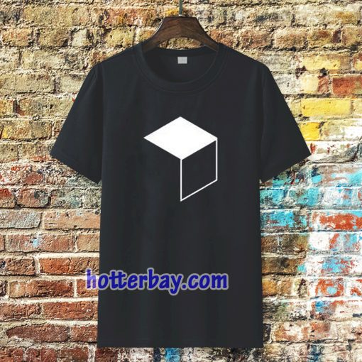 Cube Minimal Simple Geometry Nerd T Shirt TPKJ3