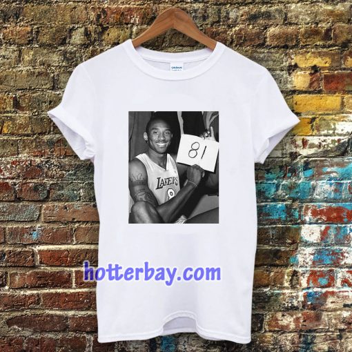 KOBE BRYANT 81 POINTS WHITE T-SHIRT TPKJ3