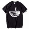 Astronaut Mowing The Moon Funny T Shirt TPKJ3