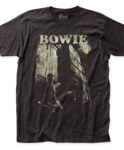 David Bowie Guitar 30_1 fitted jersey tee TPKJ3