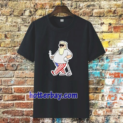 Smokin’ John Daly Sticker T-Shirt TPKJ3