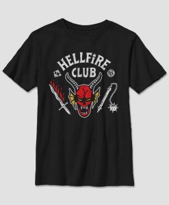 Stranger Things Hellfire Club Kids Tee Tshirt TPKJ3