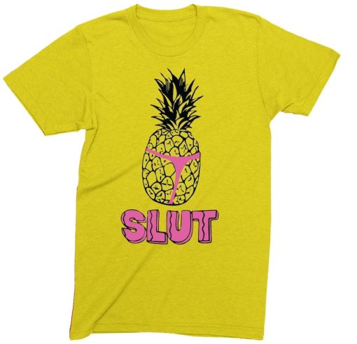 Pineapple Slut Men's Funny T-Shirt TPKJ3